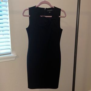Classically elegant black Banana Republic Sheath dress with bow detail!